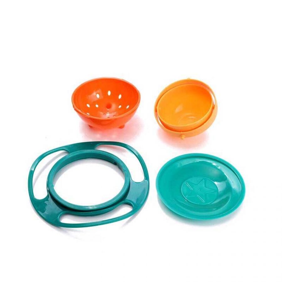 Baby Kid Food Spilling Gyro Bowl